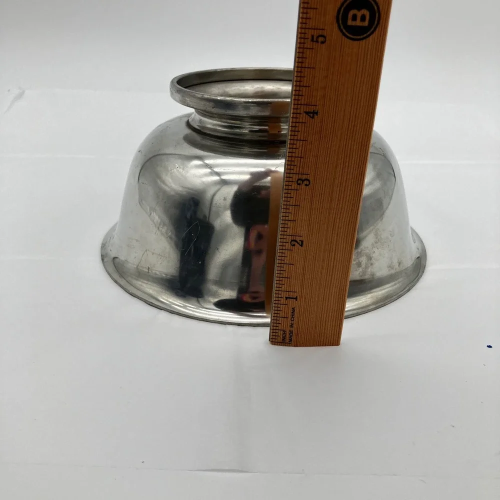 Stieff Silverplate Bowl Revere Reproduction P41-15 7in Silver Footed Vintage